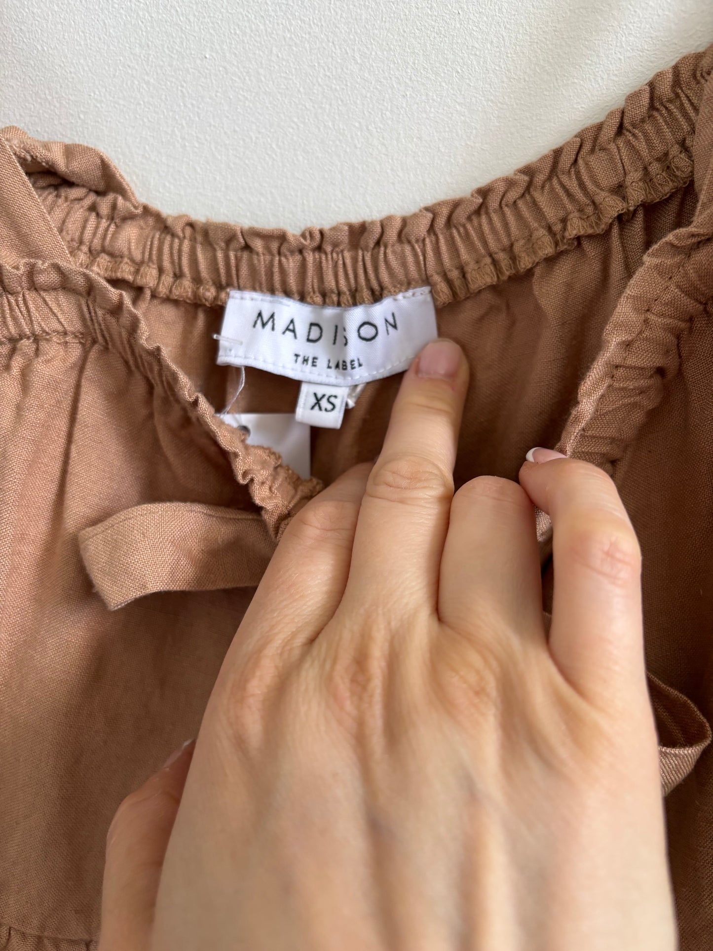 Madison the Label Teagan Camel Tank | XS