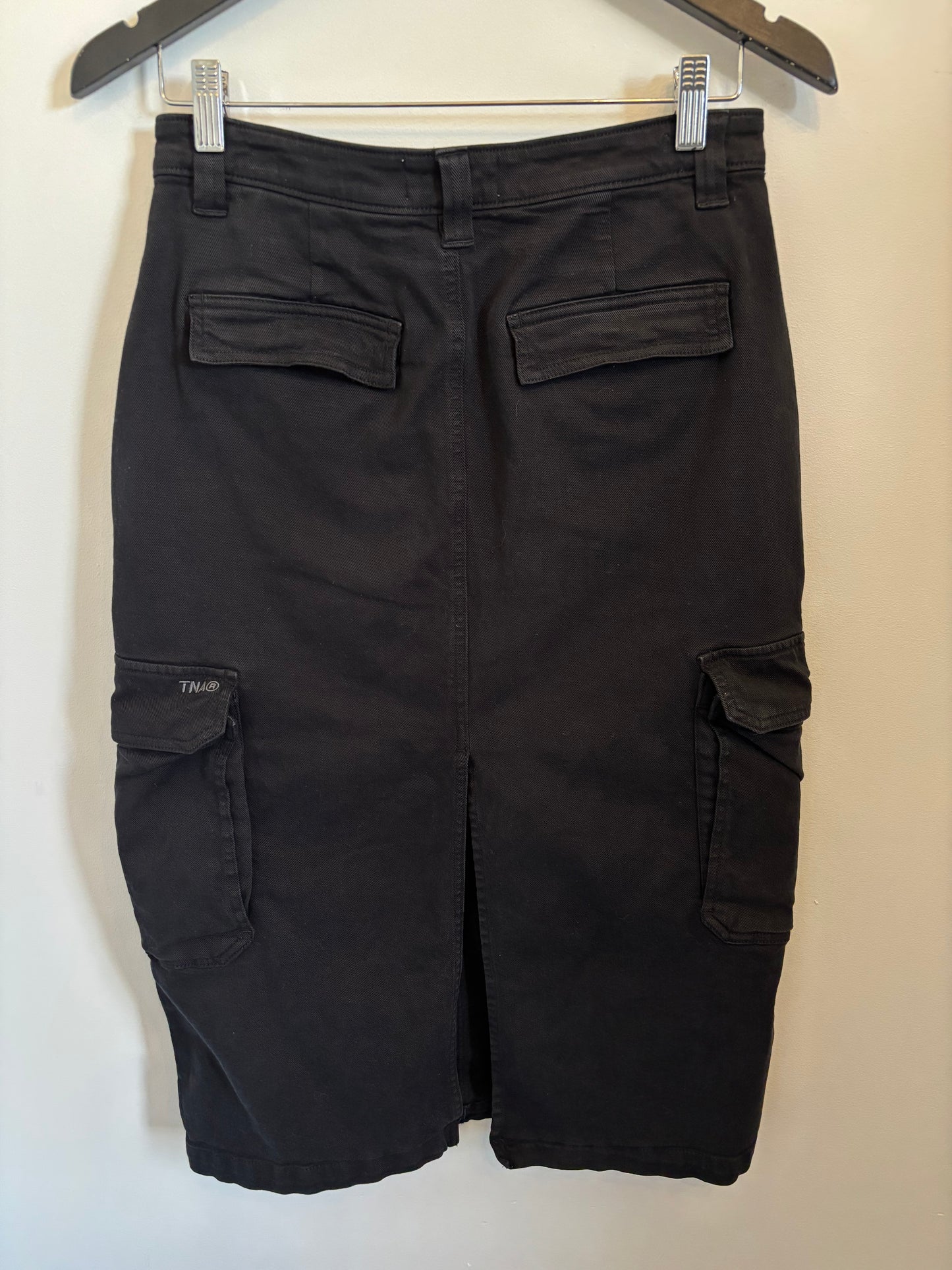 TNA Black Cargo Skirt | 4 (O37L4)