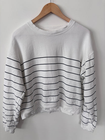 AE Striped Crewneck Sweater | Sz Small Oversized