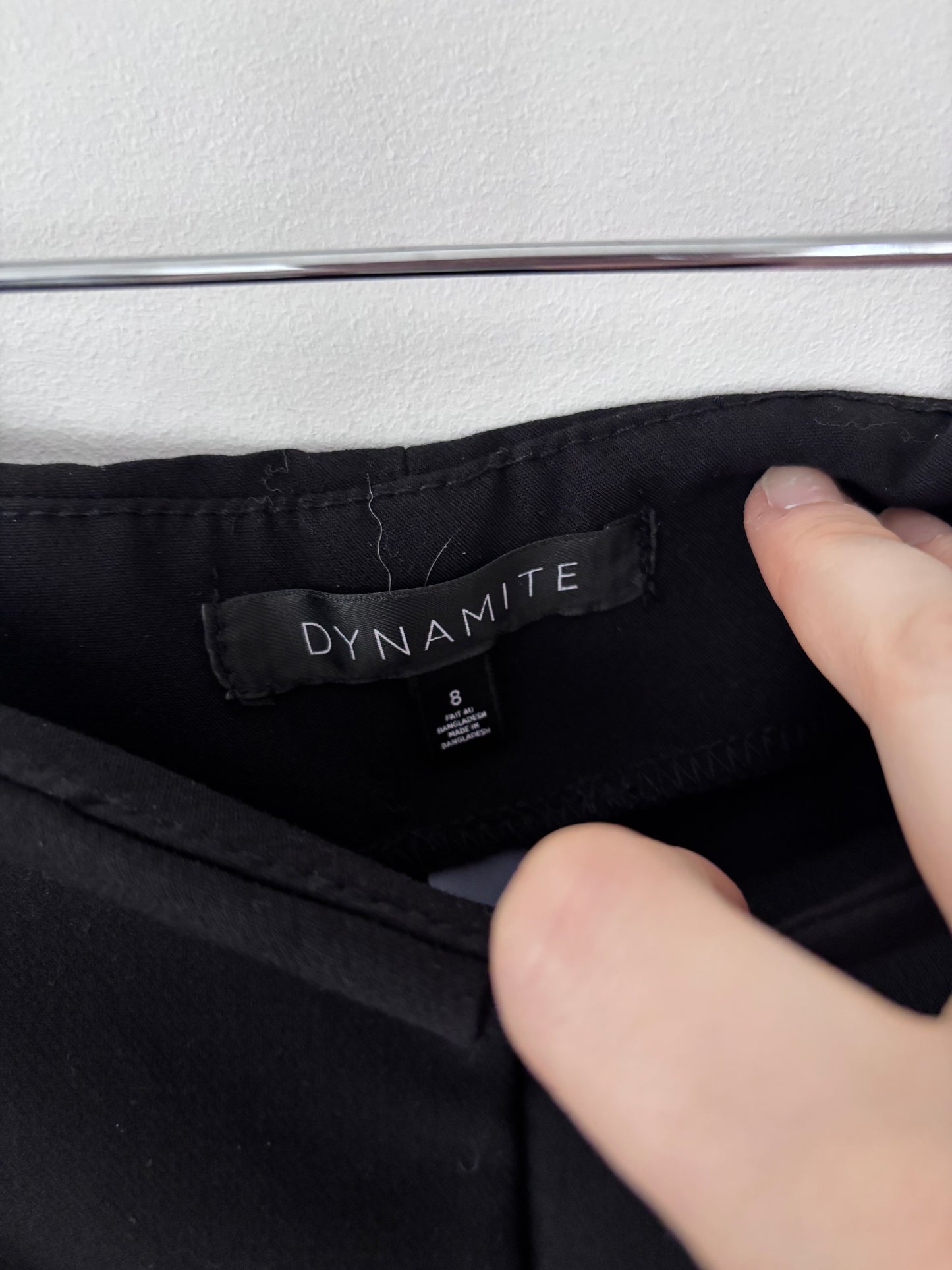 Dynamite Black High Rise Pleated Pants | Sz 8 (F80L9)