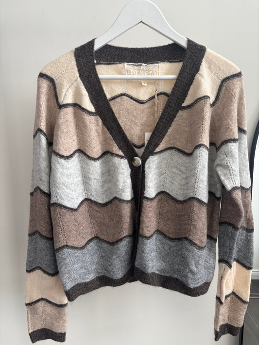 Pink Martini Striped Cardigan NWT | Sz Small (J168E13)