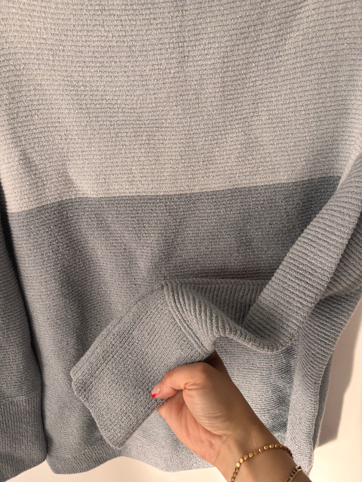 Rd Style Classic Ottoman Tunic in Colourblock Blue | Sz Medium (oversized)