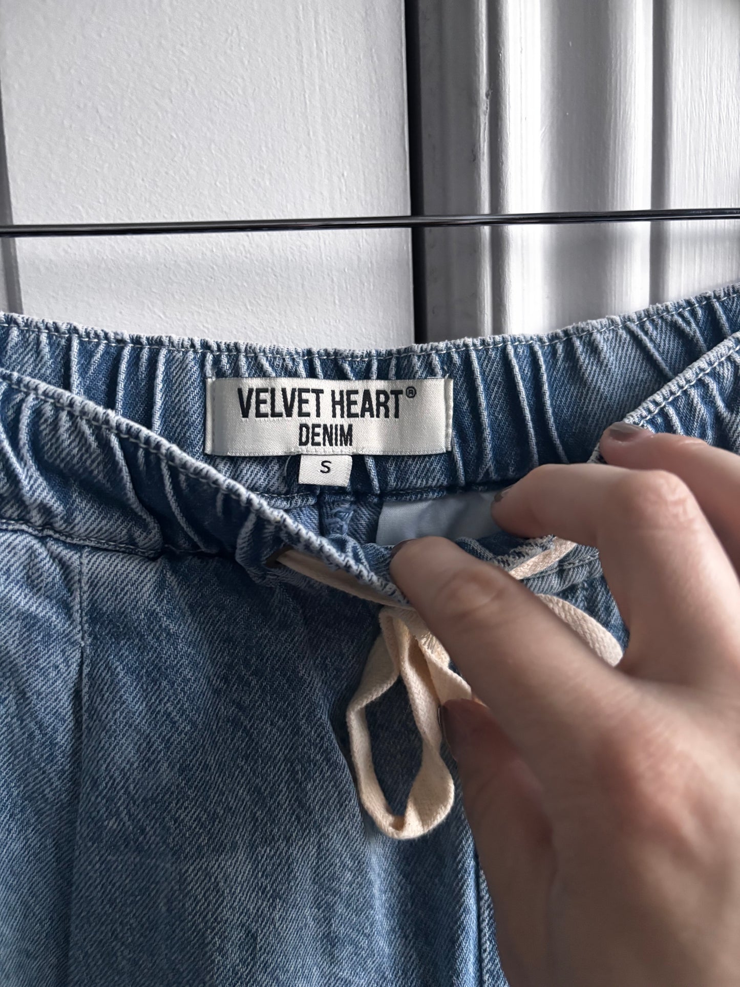 Velvet Heart Denim Barrel Leg Joggers | Sz Small