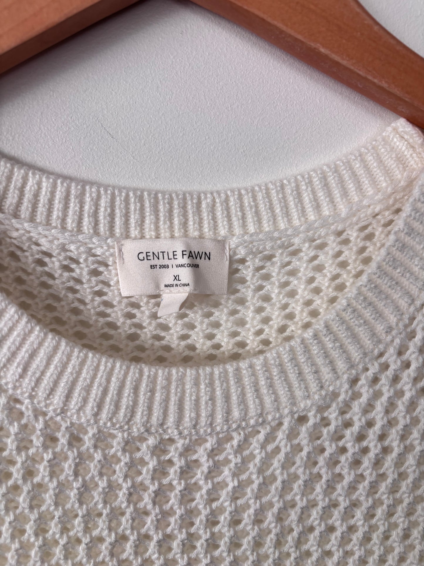 Gentle Fawn Monica Knit Tank in White | Sz XL