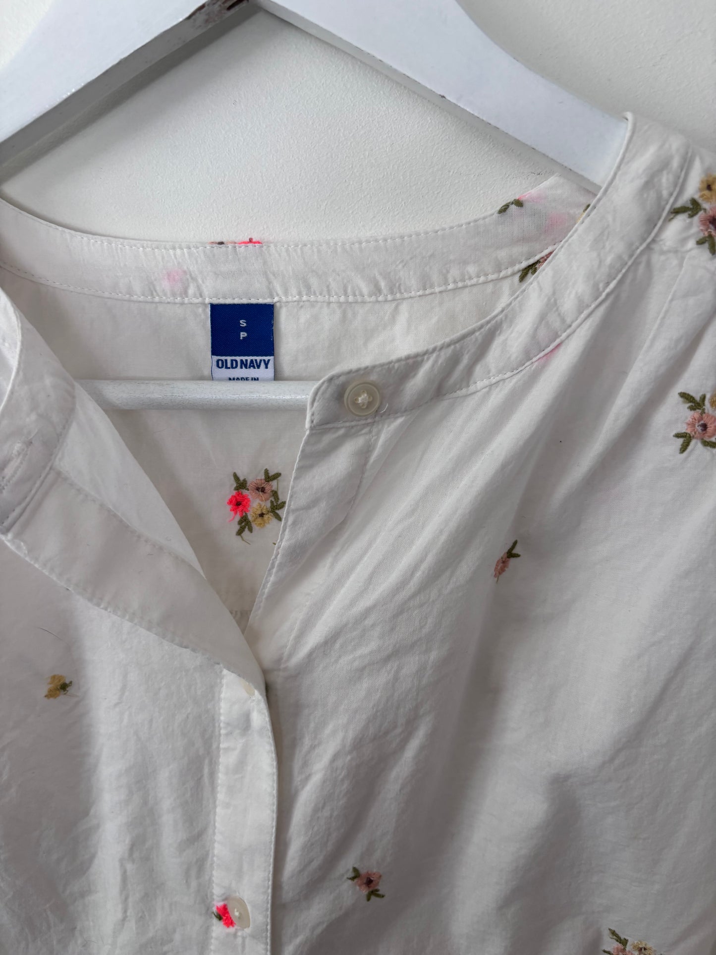 Old Navy Cotton Printed Top | Sz Small (oversized)