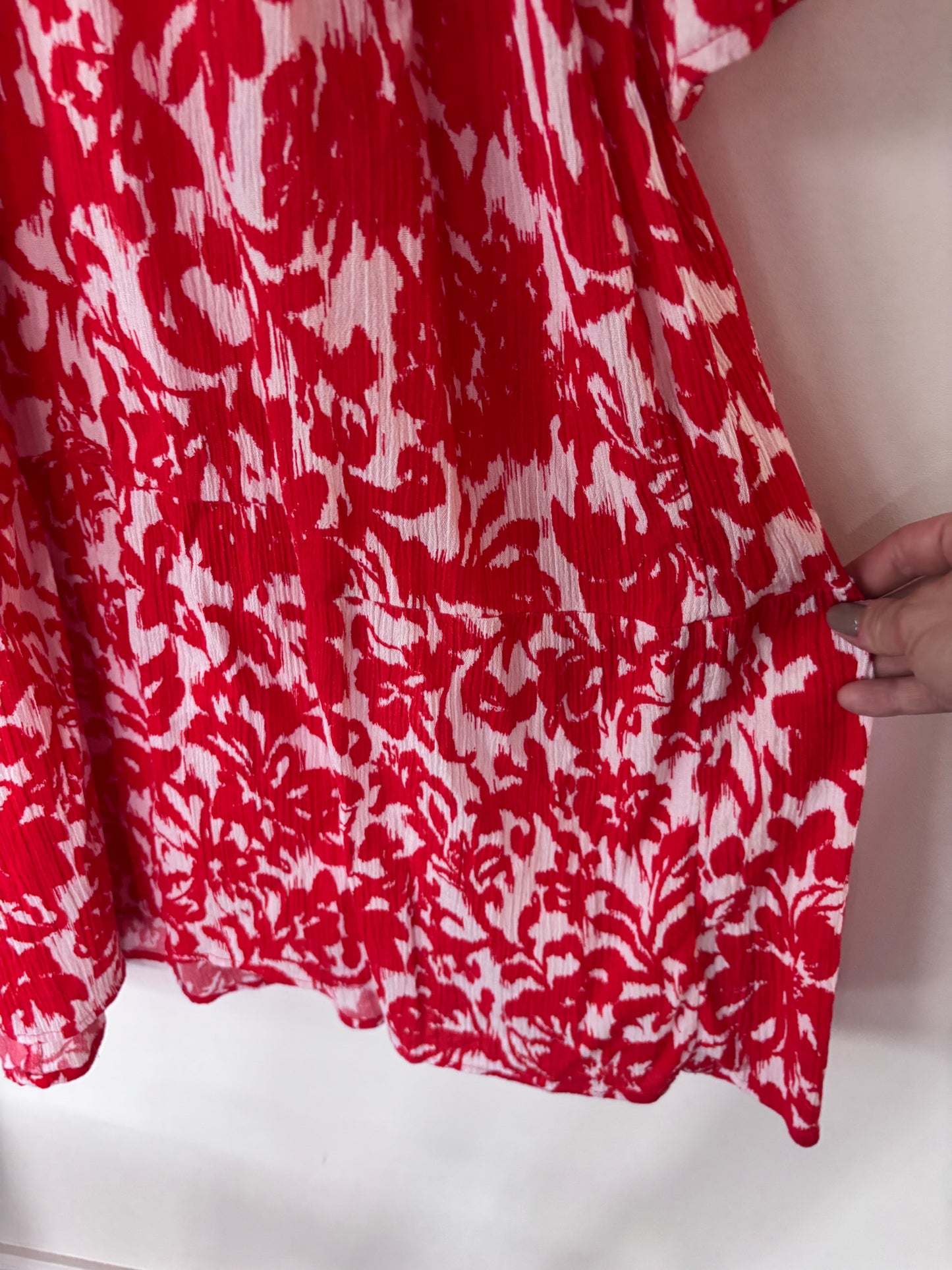 Kaffe Red Printed Dress | Sz 40 / Large