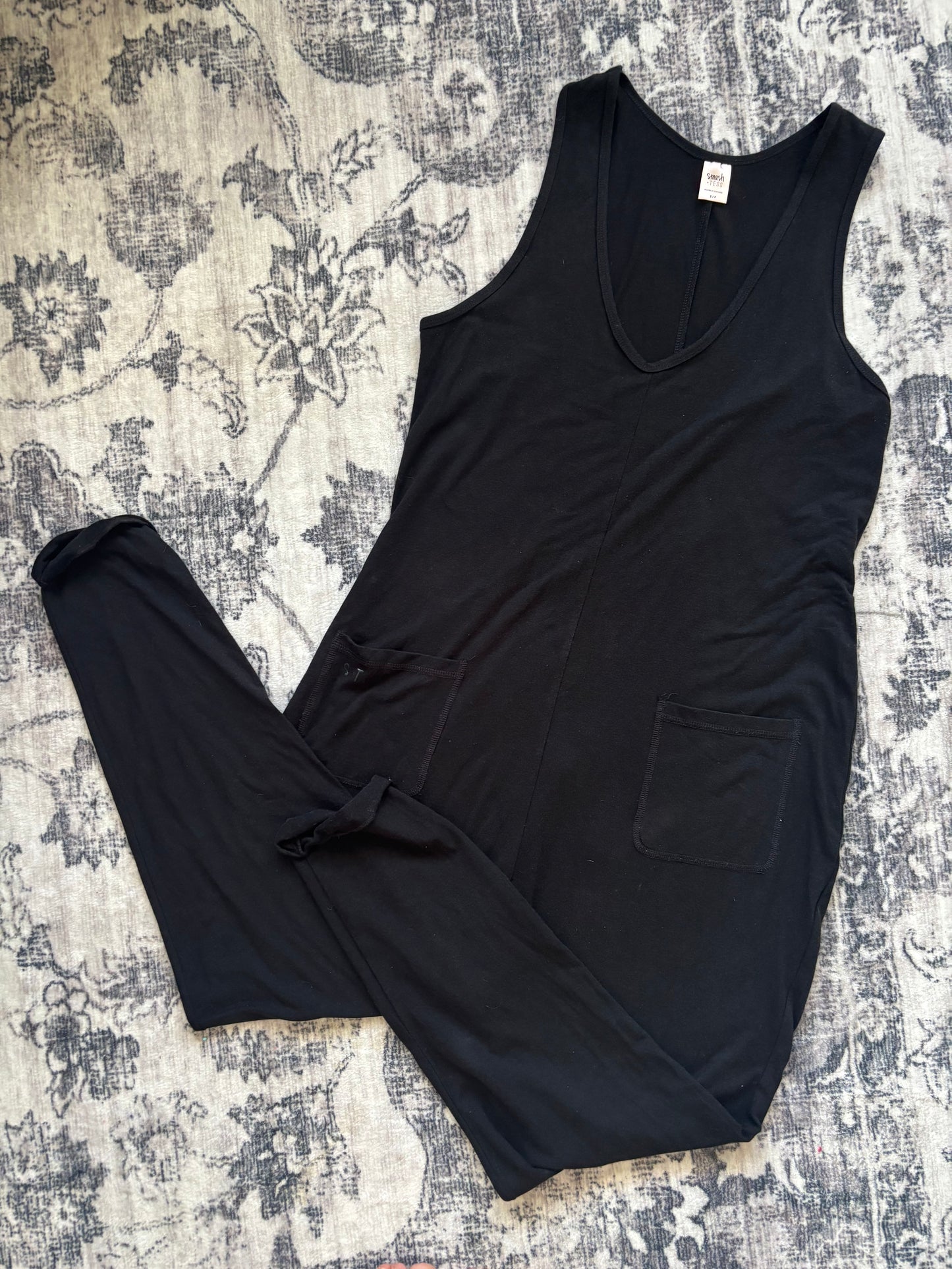 Smash + Tess Black Saturday Romper | Small Oversized (N231M8)