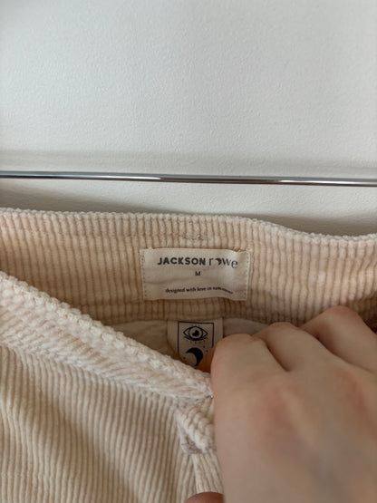 Jackson Rowe Cream Reform Corduroy Pants | Sz Medium ( fits like 28/29)(F115S14)
