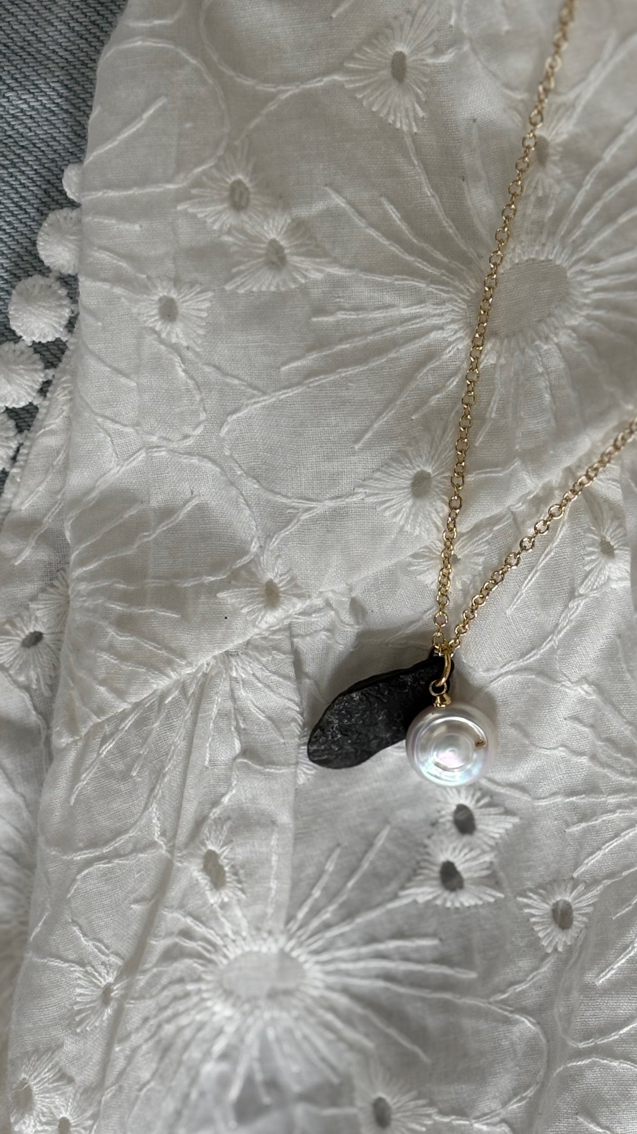 Gold Charm Cluster Necklace