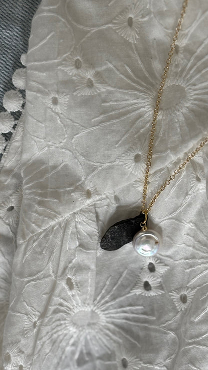 Gold Charm Cluster Necklace