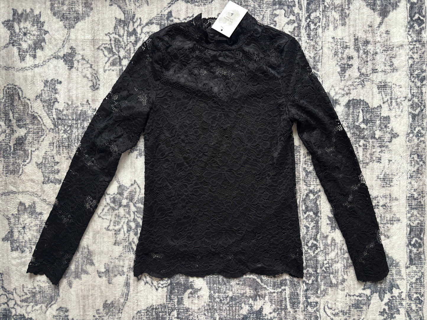 Vero Moda High Neck Lace Top | XS (N150C1)