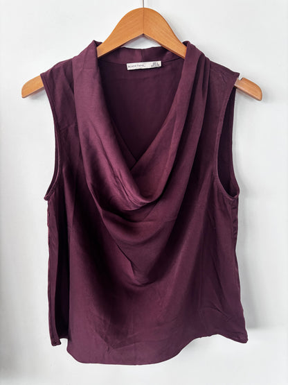 Dex Drapeneck Sleeveless Top | Sz Large