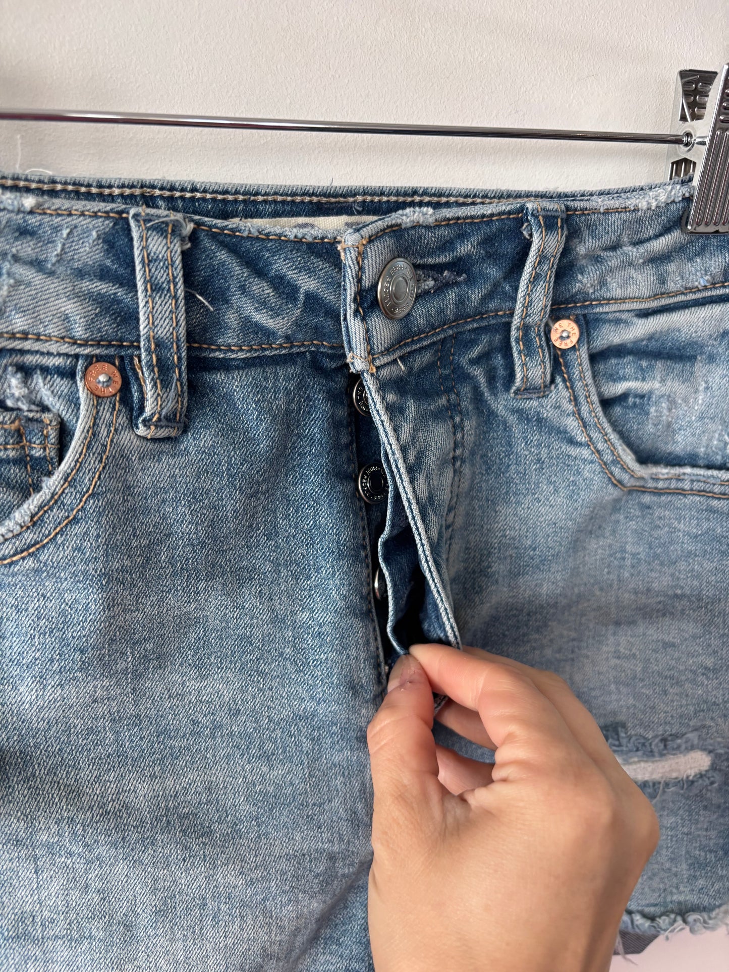 Free People High Rise Denim Cut Off Shorts | Sz 25