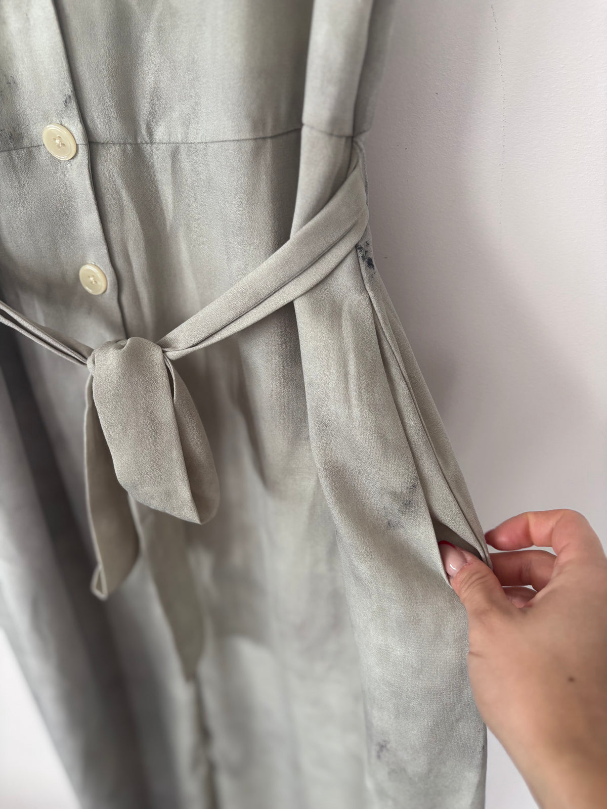 Black Tape Grey Dress | Sz XL