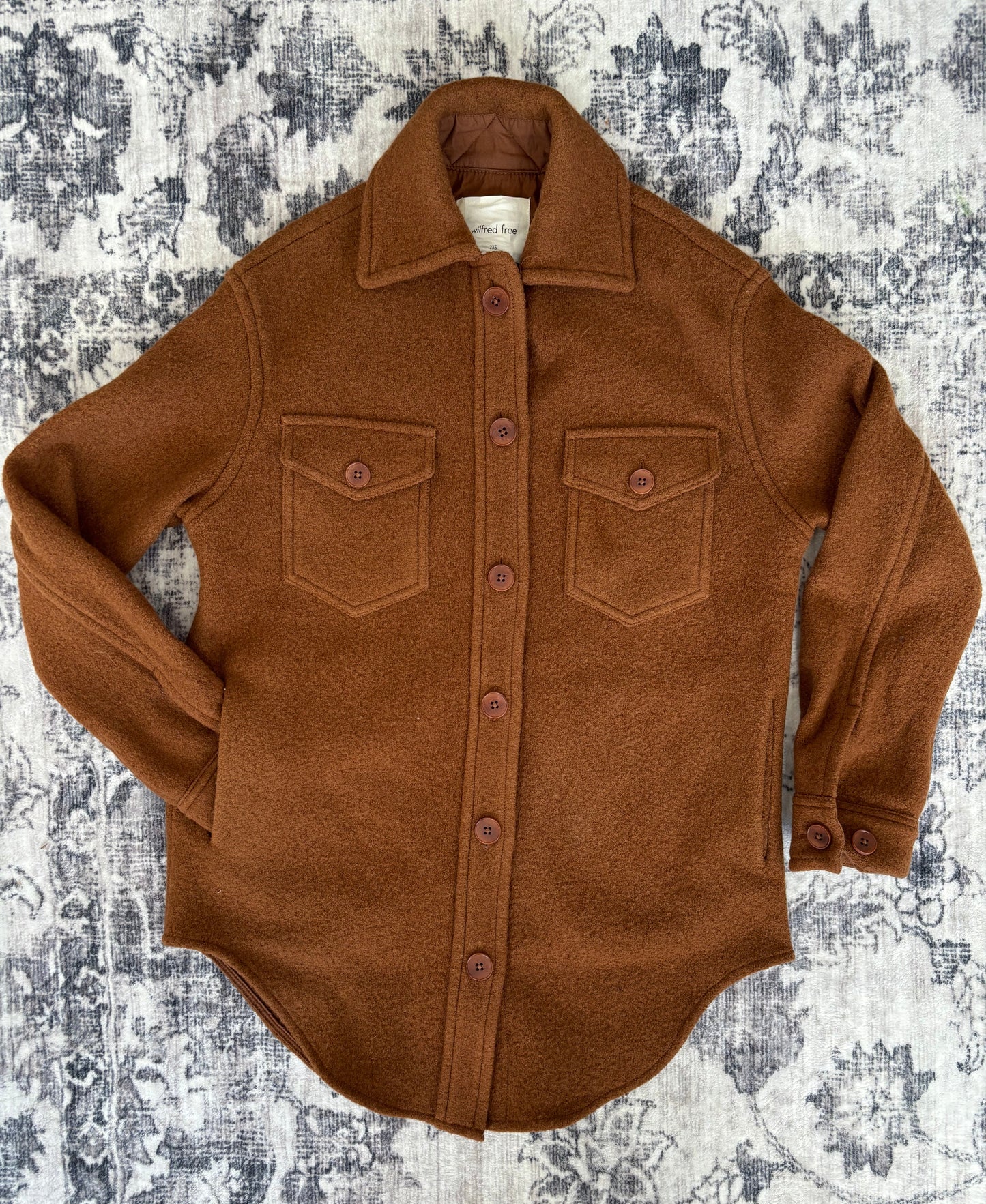 Wilfred Free Ganna Wool Shirt Jacket | XXS (fits like small) (D004R5)