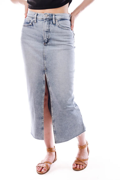 Silver Jeans Denim Midi Skirt | Sz 27 (J113L9)