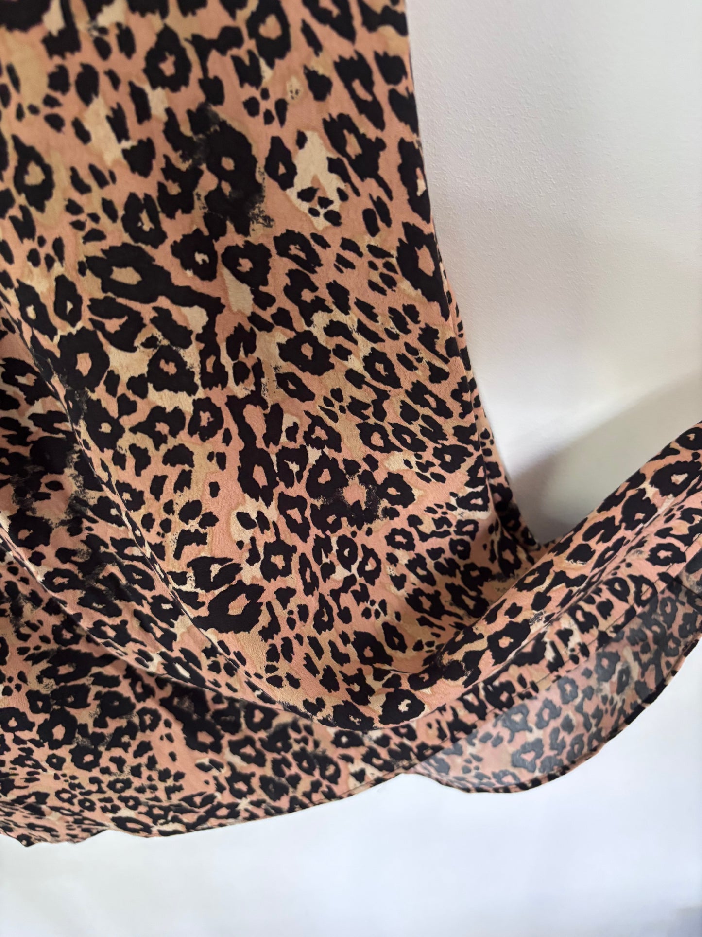 Wilfred Midi Leopard Print Skirt | Sz Small