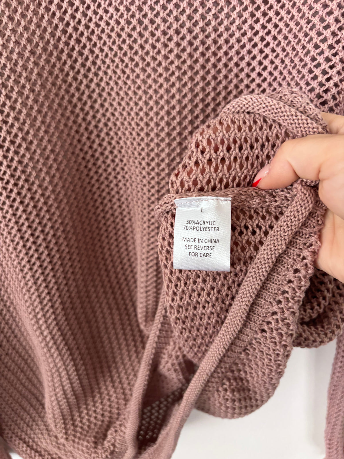 Wishlist Brown/Mauve Airy Crewneck Sweater | Sz Large