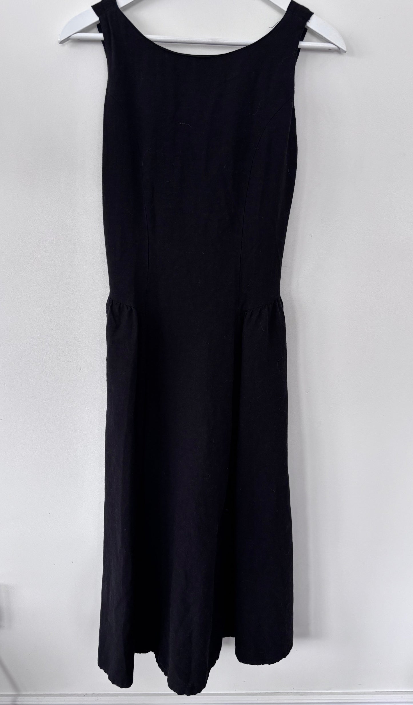 Japna Black Linen Blend Dress | Sz Small