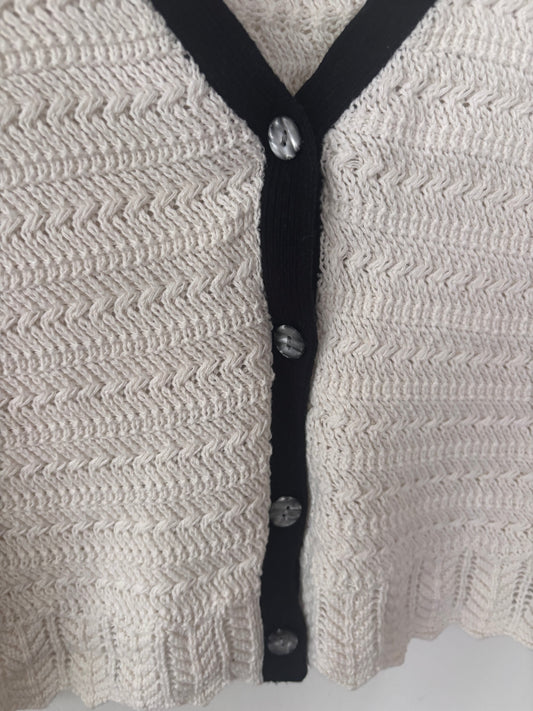 A&F Crochet Sweater Vest | Sz Large