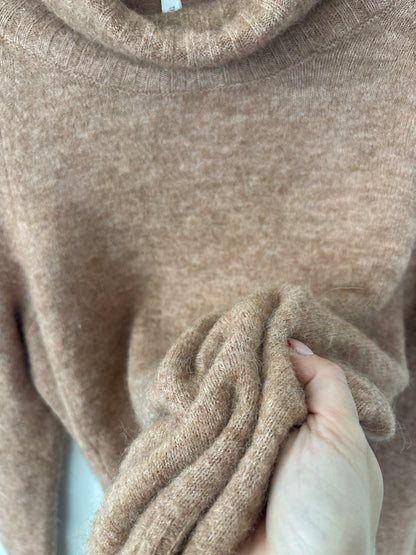 Babaton The Group Chapais Alpaca Blend Slouchy Cowlneck Sweater | Sz Small (fits Medium)