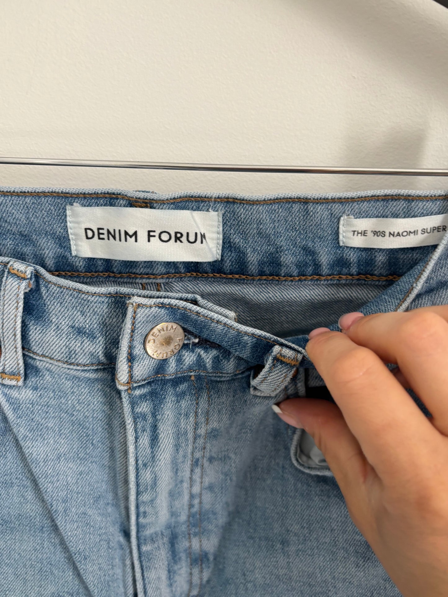 Denim Forum 90s High Rise Stovepipe Denim | 28 (may run small)