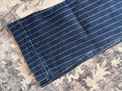 Rock Roll Cowgirl Striped Bootcut/ Flare Jeans  | Sz 28 (34" long)(F21O9)