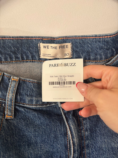 We The Free Risk Taker Mid-Rise Jeans *Be Bold | Sz 30 NWT
