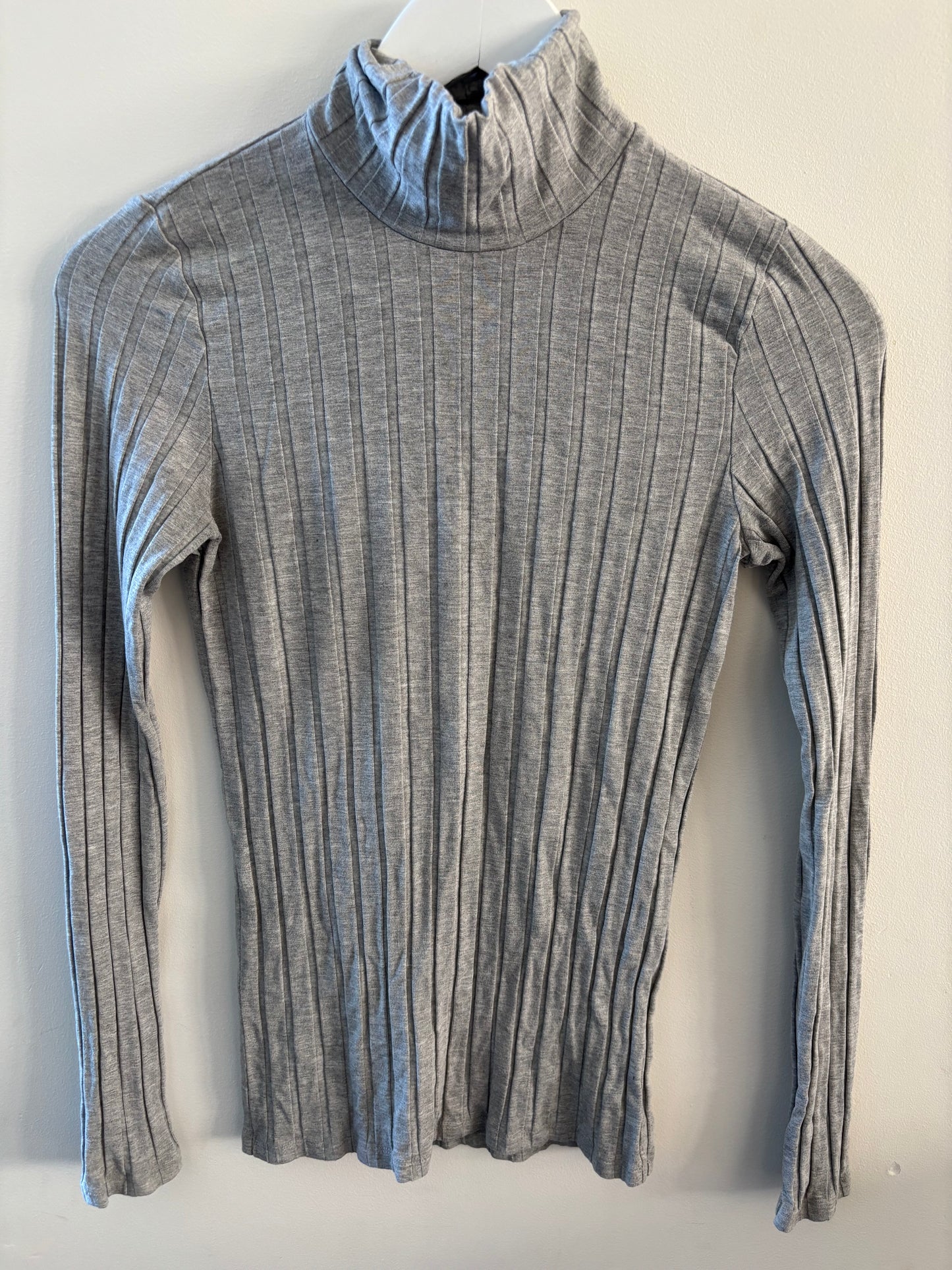 Wilfred / Aritzia Grey Ribbed Turtleneck | Medium
