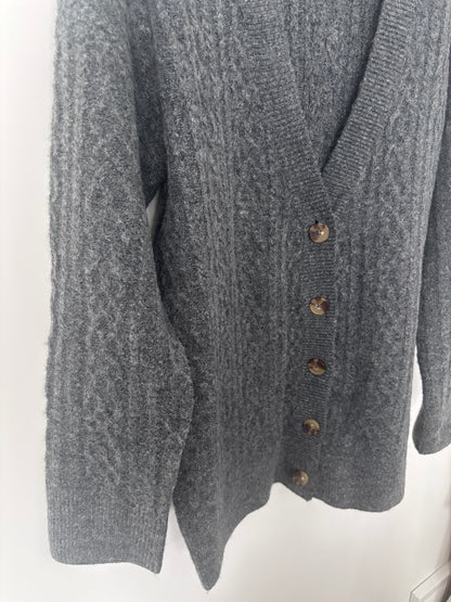 Joe Fresh Cable Knit Oversized Cardigan | Sz Medium (M18W3)