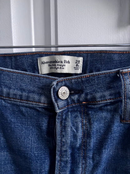 A&F The Ankle Straight Ultra High Rise Jeans | Sz 29