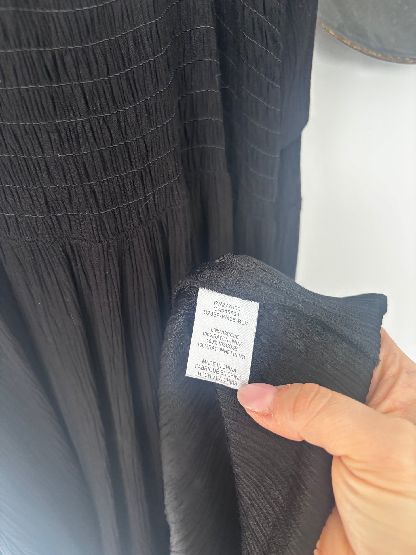 Saltwater Luxe Emmy Knotted Cutout Crinkle Dress | Sz Medium