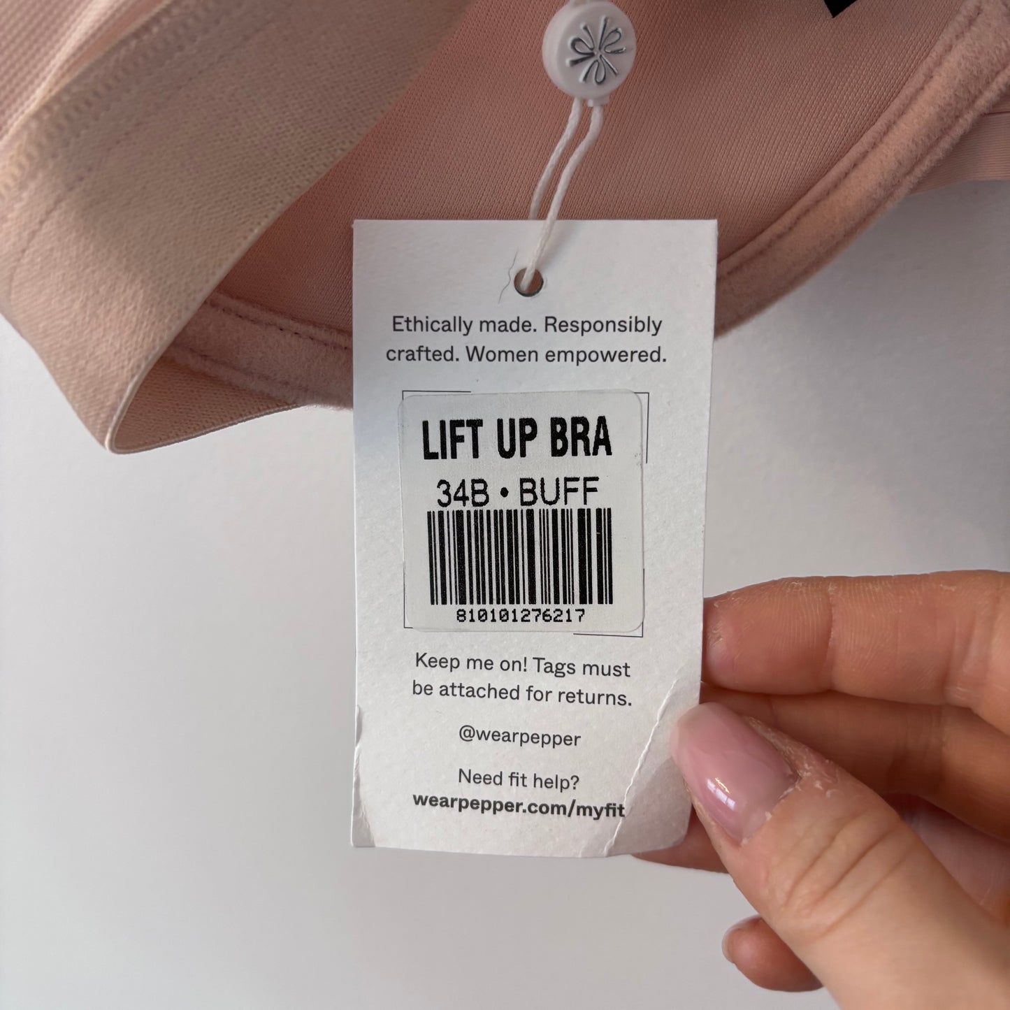 Pepper NWT "Lift Up Bra" in Nude/Buff | 32B (F15K6)
