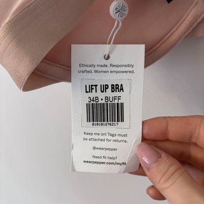 Pepper NWT "Lift Up Bra" in Nude/Buff | 32B (F15K6)