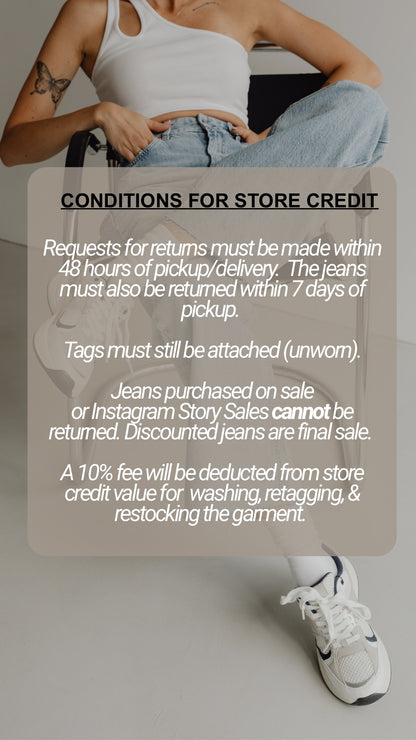 Denim Return Policy👀 (read only)