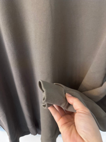 Lululemon Perfectly Oversized Crew Carbon Dust | Sz Small (fits like Medium)