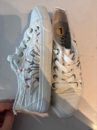 Blowfish Embroidered Sneakers | Sz 7