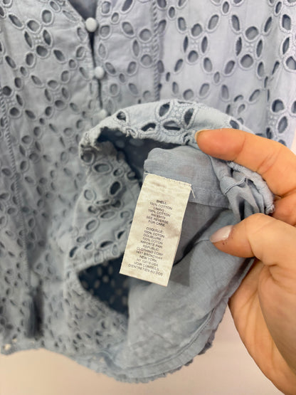Chelsea & Theodore Cotton Eyelet Blouse | Sz XS