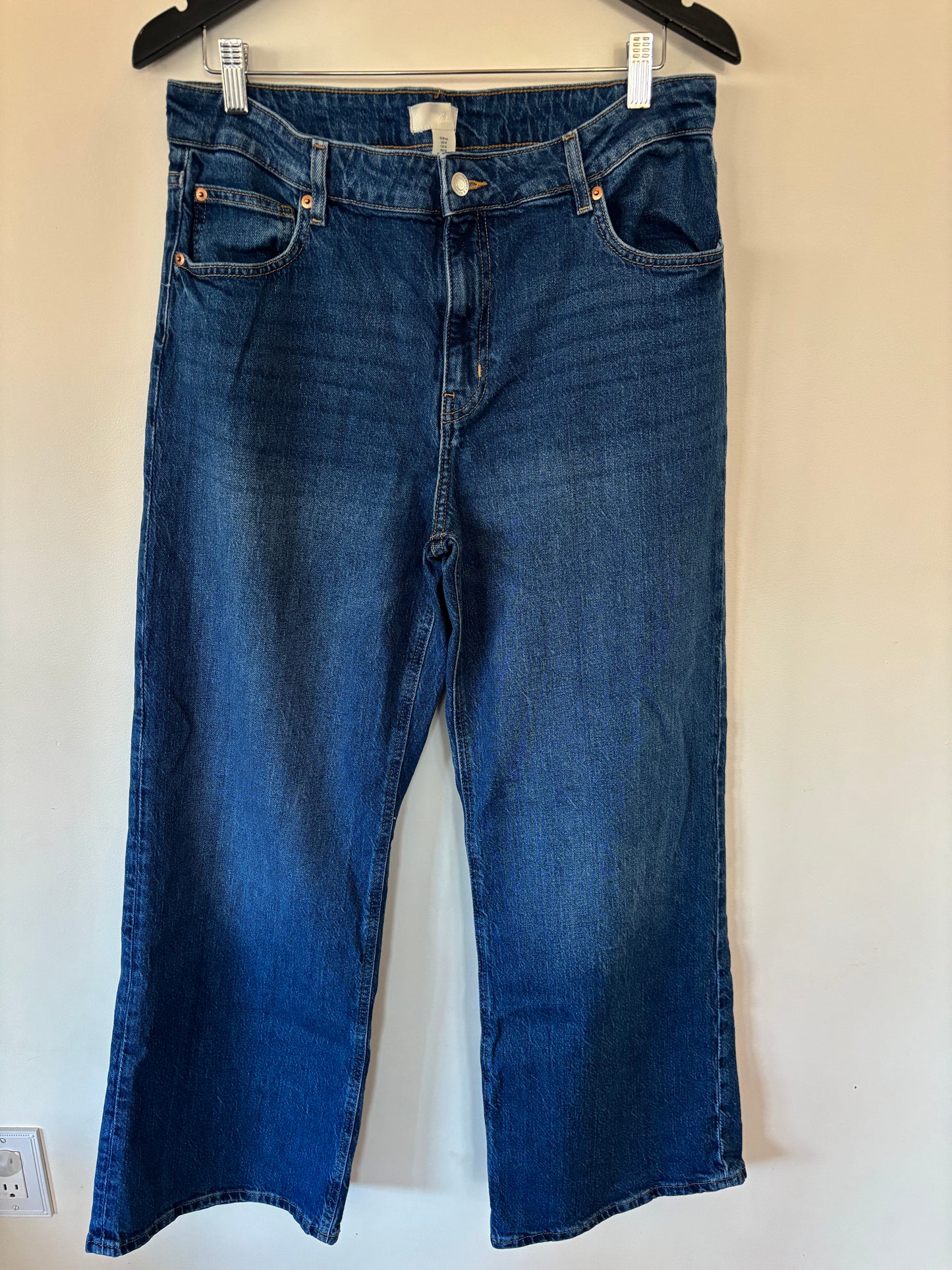 H&M HR Wide Leg Jeans | Sz 14  (N08N18)