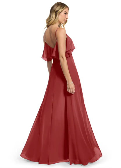 Azazie Convertible Dress (Rust) | Sz 12