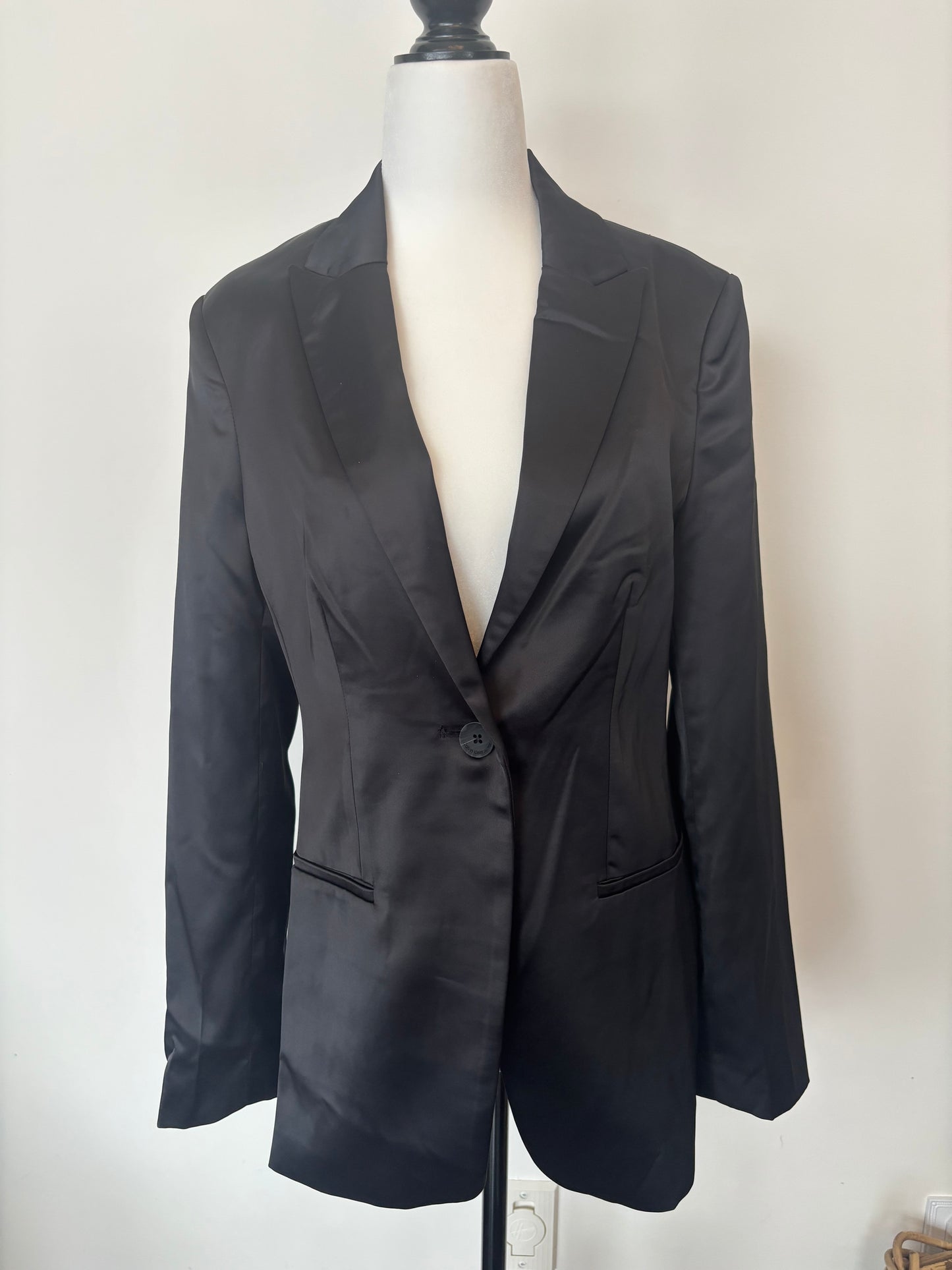 Calvin Klein Satin Blazer | XS (D039K6)