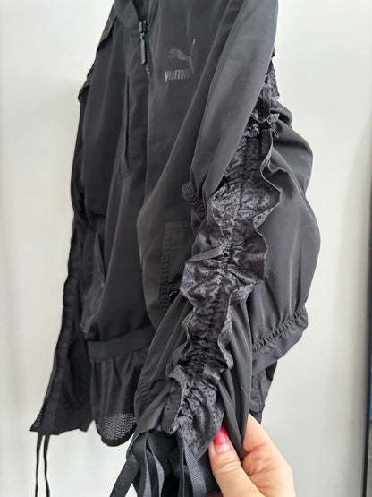 PUMA Black Xtreme Frill Bomber Jacket (NWOT) | Sz Medium (J180E13)