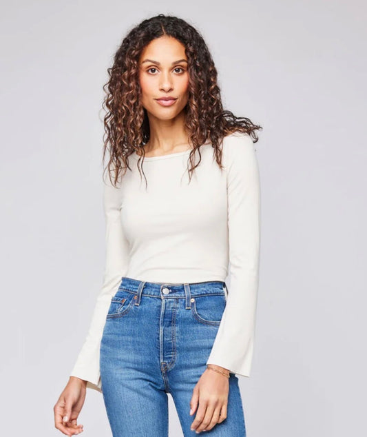 Gentle Fawn NWT Delilah Ribbed Long Sleeve Top | Sz Medium (M39W7)