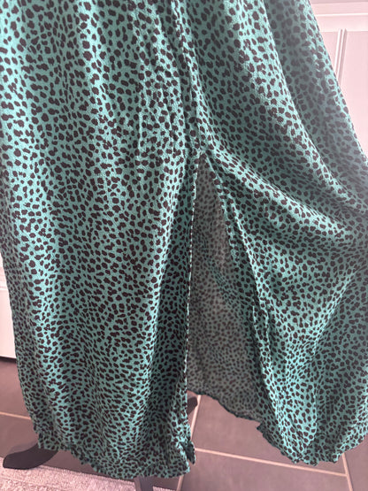 MINKPINK Teal Eyes Wide Wrap Dress | Sz Large