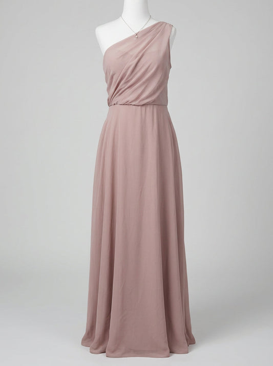 Birdy Grey Taupe Chiffon Dress (Kira) | Sz Large