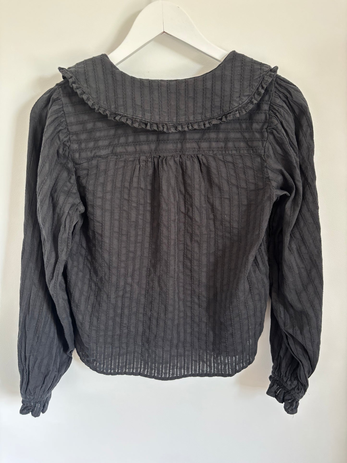 Pilcro Keira Collared Button-Front Blous Long-Sleeve | Small