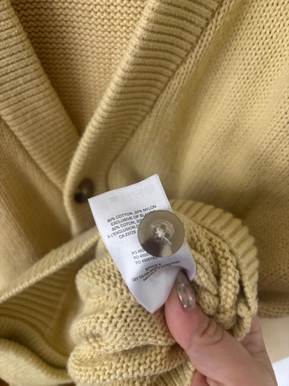 Aritzia TNA Barry Cardigan in Muted Yellow | Sz 1 (fits like large)