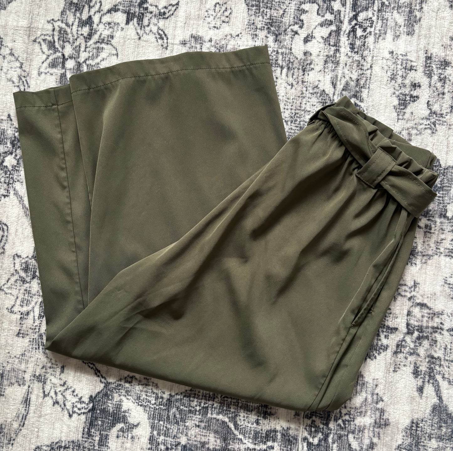 Max Studios Wide Leg Belted Pants | Large