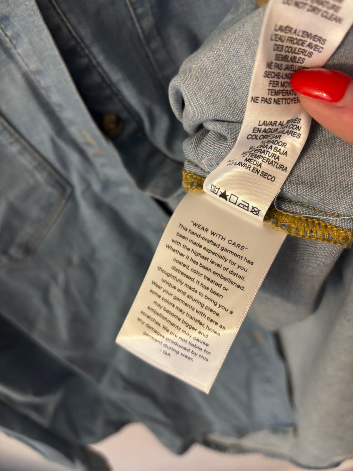 Good American Easy Denim Shirt (NWT) | Sz Medium (oversized)