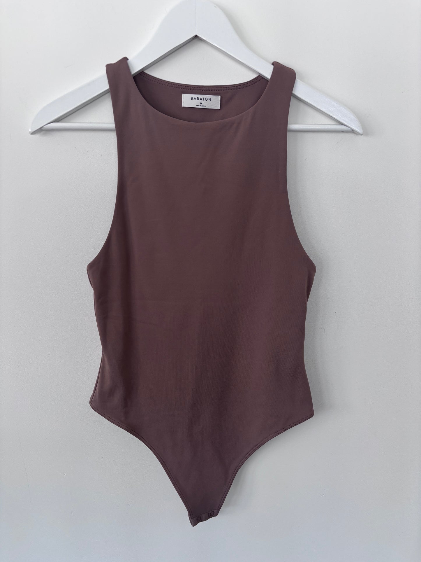 Babaton 90s Brown Smooth Bodysuit | Sz Medium (M12B11)